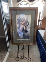 Angelic framed picture 35.75H x 25.5W with metal
