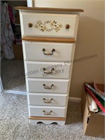 6 drawer (intact) lingere chest. 52H x 20W x 17D