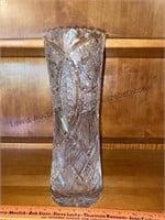 Heavy 12H crystal vase.