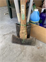 Double blade axe & tree trimmer, small shovel