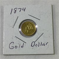 1874 US gold dollar