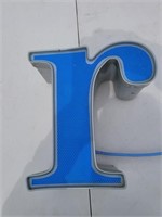 Marquee Sign -Small letter 'r'- 12V DC LED Lighted