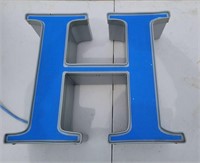 Marquee Sign Capital letter H 12V DC LED Lighted