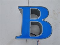 Marquee Sign Capital letter B 12V DC LED Lighted