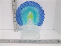 Beautiful Glass Peacock Figurine
