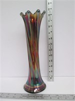 Carnival Amethyst Dugan Wide-Rib Vase