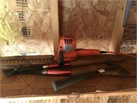 Hedge Trimmer, Pruning Shears, Hammer, Hatchet