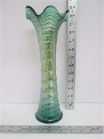 Carnival Aqua/Teal Imperial Ripple Vase