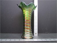 Carnival Green Imperial Ripple Vase