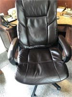 Leather Rolling Adjustable Office Chair
