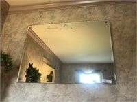 Beveled Edged Etched Mirror