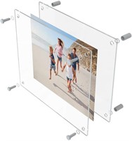 Set of 4 | Acrylic Floating Picture Frame 8x10
