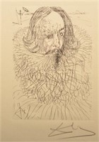 Salvador Dali Etching