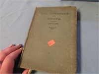 BOOK -- "CIVIL GOVERNMENT OF VA" 2nd PRINT 1904