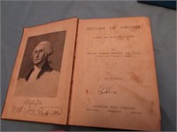 BOOK -- "HISTORY OF VIRGINIA" 1915