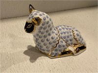 A Royal Crown Derby "Lamb" Paperweight