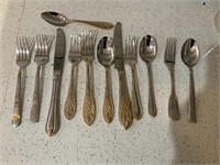 A Group of Flatware Items