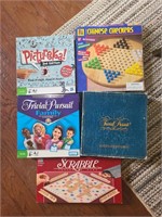 Lot 5 Games-Scrabble, Trivial Pursuit, Chinese