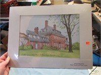 CARTER'S PLANTATION PRINT -- HAND COLORED