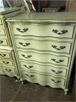French 5 Drawer High Chest