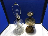 1 # 3 & 1  #2 Oil Lamps w/ Electric Burners