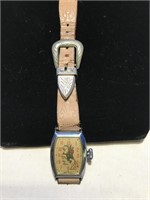 1949 Roy Rodgers Child's Watch w/ Leather Band