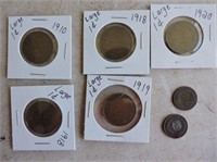 1 Cent Canadian & USA Coins