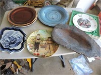 Collector Plates, Stoneware Plates, Etc