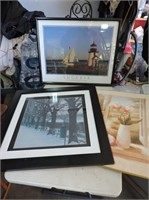 Framed Photos & 1 Print