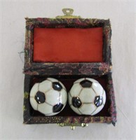 Chinese Massage Balls in Case - Soccer Balls