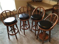4- nice swivel bar stools
