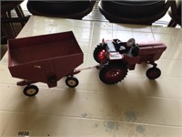 Vintage toy tractor