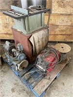 Pallet - table saw, electric mig welder &