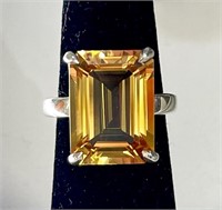 TIFFANY & Co. Sterling Silver Citrine Ring