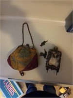Small purse and perfume bottle