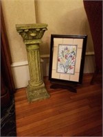 26" plant stand and flower picture