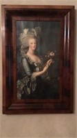 Marie Antoinette antique framed picture