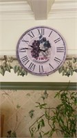 Vino Chardonnay wall clock