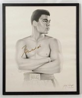 Young Muhammad Ali Signed Black & White Print