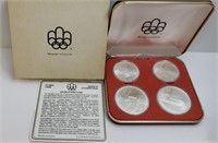 UNC RCM 1976 4 SILVER OLYMPIC COIN SET - $5 & $10