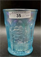 Nwood Oriental Poppy tumbler- ice blue