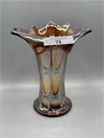 Fenton 7.5" purple Thumbprint JIP vase. Rare!