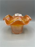 Fenton 5" mari. on moonstone Blackberry Banded