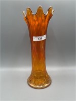 Nwood 9" pumpkin mari. Tree Trunk vase