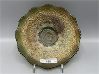 Fenton 7"  green Persian Medallion ICS bowl