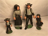 Cast Iron Amish Figurines