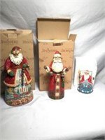 Jim Shore Santa Claus Figurines with boxes