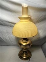 Victorian Converted Oil Lamp W Tiffany Shade