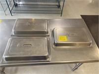 3- Stainless Steel Warmer Lids