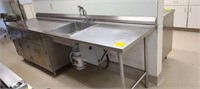 Stainless Steel Sink with partial  Cabinet.